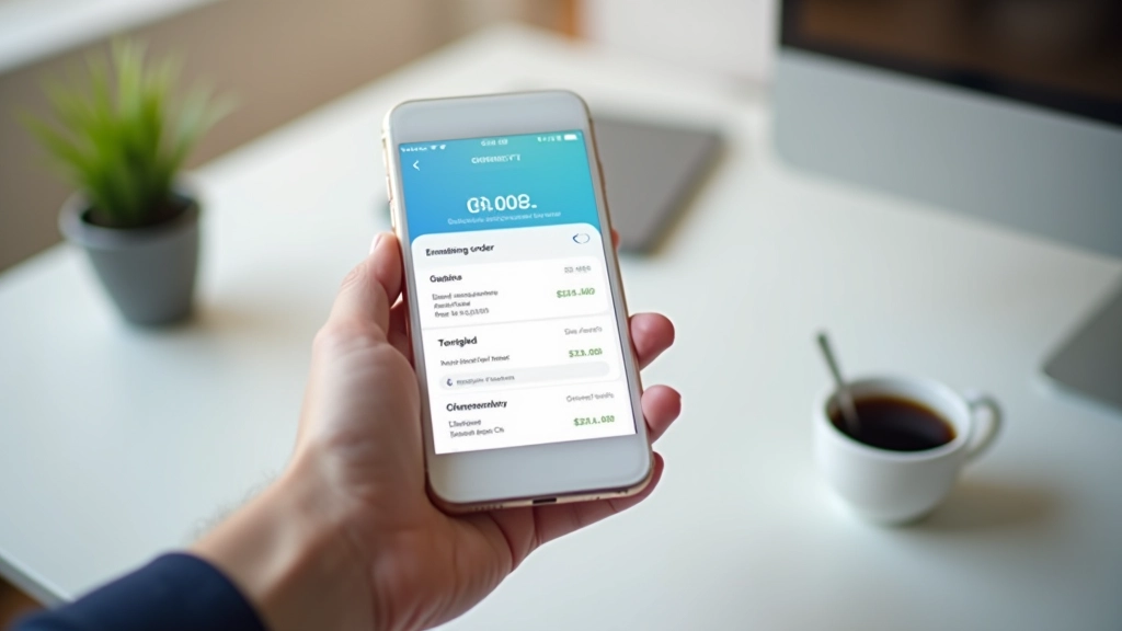 Banking-App auf Smartphone zeigt automatischen Dauerauftrag-Setup