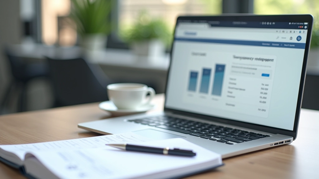 Laptop-Bildschirm zeigt Online-Banking-Interface mit Dauerauftrag-Einrichtung, Schritt-für-Schritt-Anleitung sichtbar